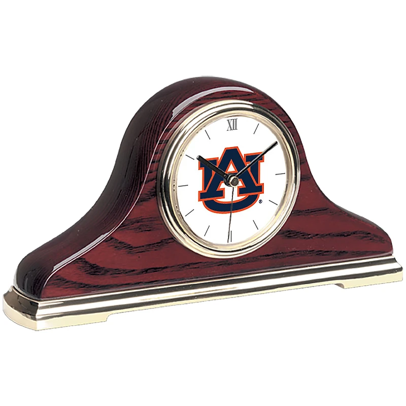 Gold Auburn Tigers Mantle Clock