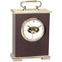 Gold Missouri Tigers Carriage Clock
