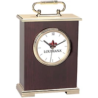 Gold Louisiana Ragin' Cajuns Carriage Clock