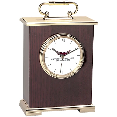 Gold Maryland Eastern Shore Hawks Carriage Clock