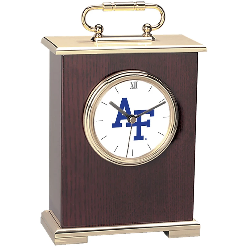 Gold Air Force Falcons Carriage Clock