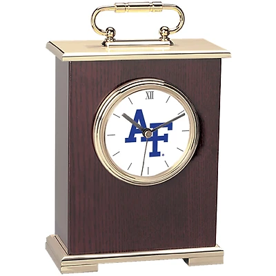 Gold Air Force Falcons Carriage Clock