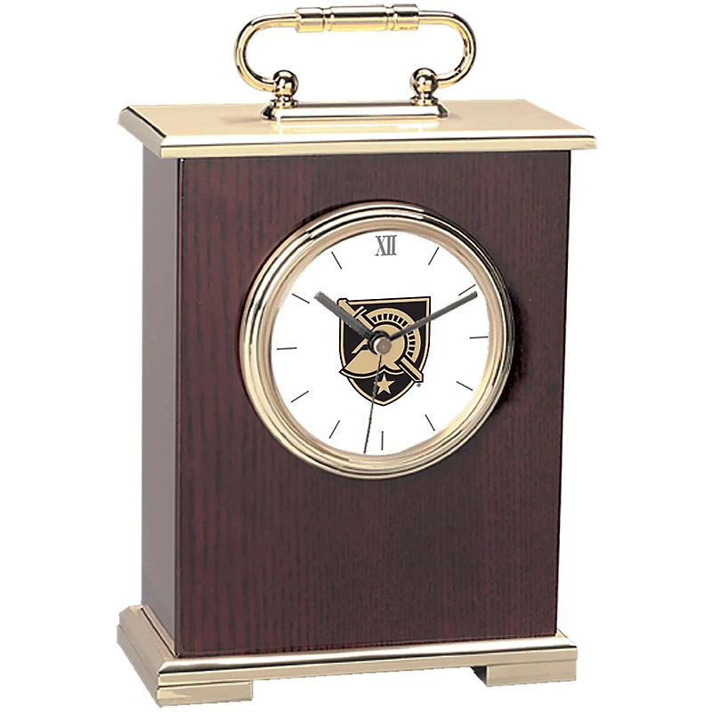 Gold Army Black Knights Carriage Clock