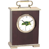 Gold NDSU Bison Carriage Clock