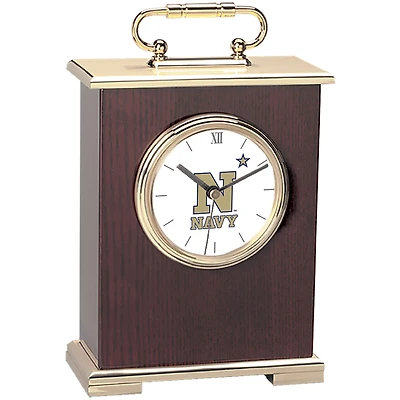 Gold Navy Midshipmen Carriage Clock