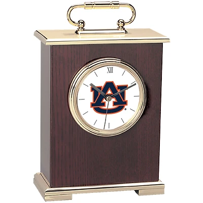Gold Auburn Tigers Carriage Clock