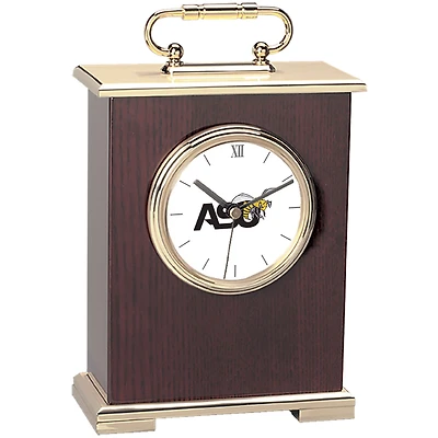 Gold Alabama State Hornets Carriage Clock