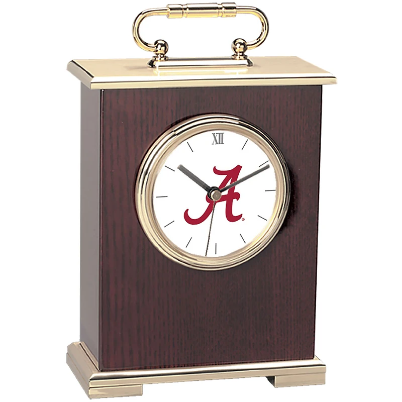 Gold Alabama Crimson Tide Carriage Clock