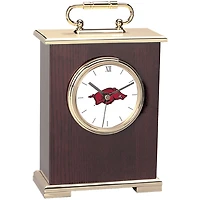 Gold Arkansas Razorbacks Carriage Clock