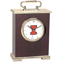 Gold Illinois Fighting Illini Carriage Clock