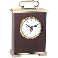 Gold Harvard Crimson Carriage Clock
