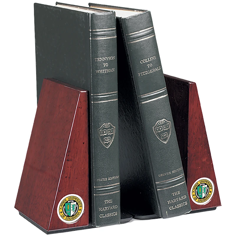 Xavier University of Louisiana Gold Rush Rosewood Bookends