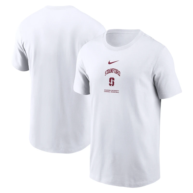Men's Nike White Stanford Cardinal 2024 On-Court Basketball Performance T-Shirt