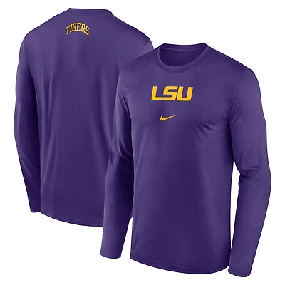 Men's Nike Purple LSU Tigers On-Court Basketball Shootaround Dri-FIT Long Sleeve T-Shirt