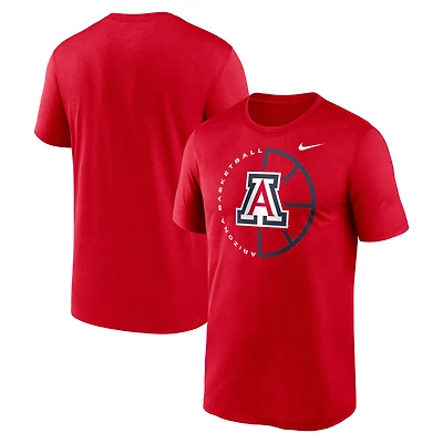 Men's Nike Red Arizona Wildcats Legend Basketball Icon Performance T-Shirt