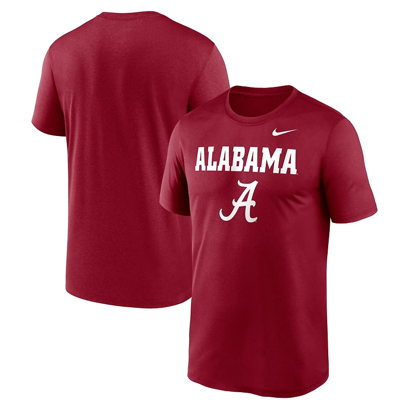 Men's Nike Crimson Alabama Tide Lockup Legend Performance T-Shirt