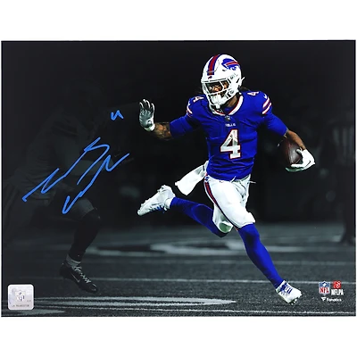 James Cook Buffalo Bills Autographed 11" x 14" Spotlight Photograph
