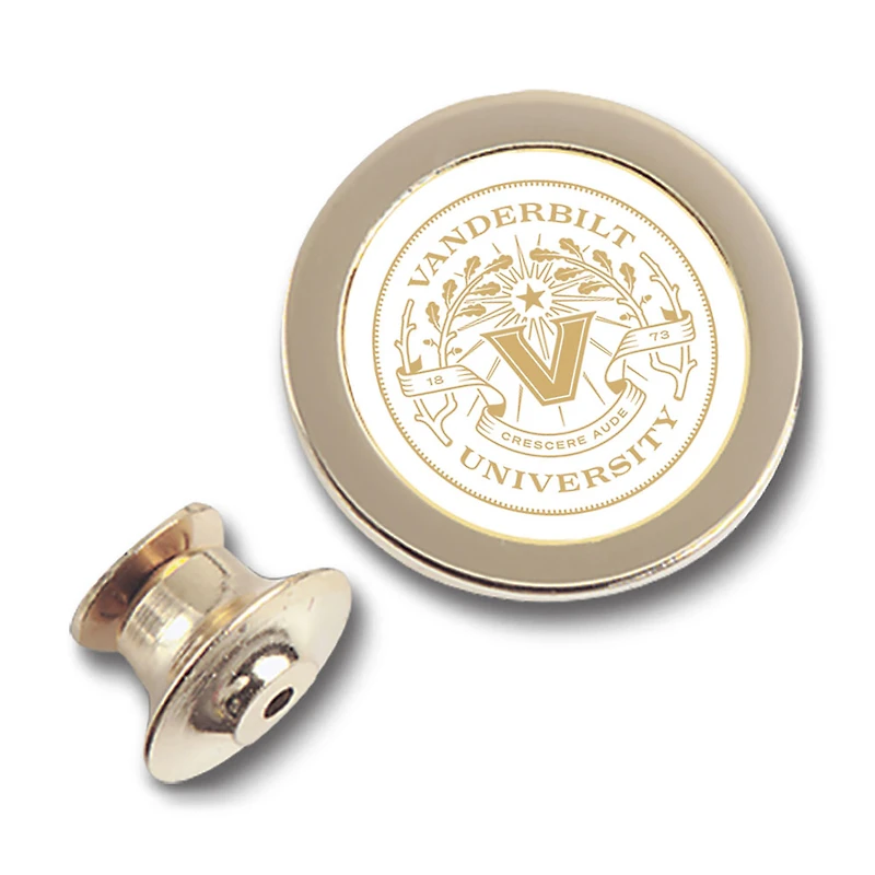 Gold Vanderbilt Commodores Lapel Pin