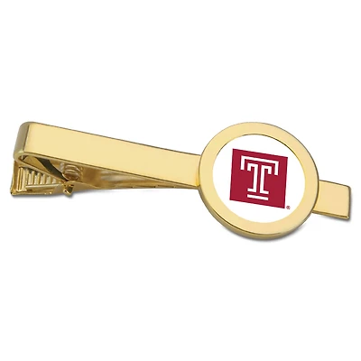 Gold Temple Owls Tie Bar