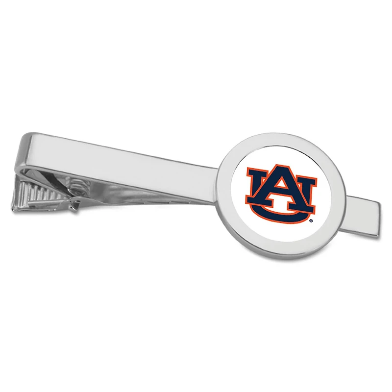 Silver Auburn Tigers Tie Bar