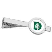 Silver Dartmouth Big Green Tie Bar