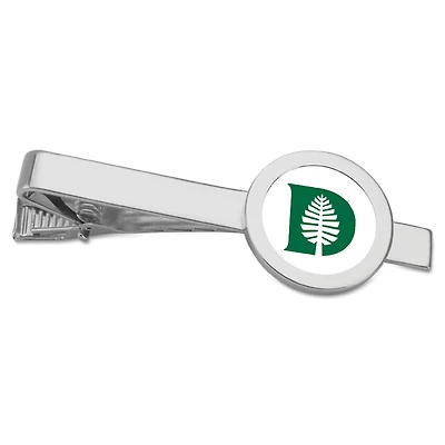 Silver Dartmouth Big Green Tie Bar