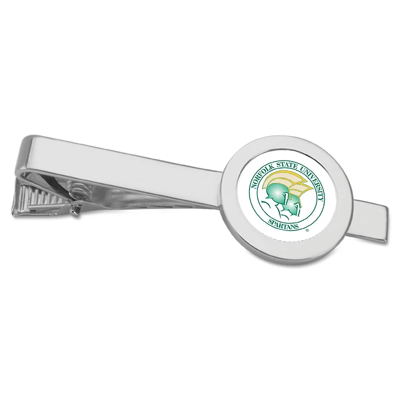 Silver Norfolk State Spartans Tie Bar