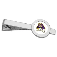 Silver ECU Pirates Tie Bar