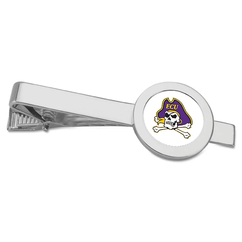 Silver ECU Pirates Tie Bar