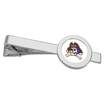 Silver ECU Pirates Tie Bar