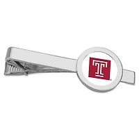 Silver Temple Owls Tie Bar