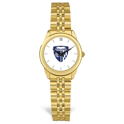 Women's Gold Johns Hopkins Blue Jays Rolled Link Watch