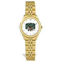 Women's Gold Ohio Bobcats Rolled Link Watch