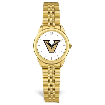 Women's Gold Vanderbilt Commodores Rolled Link Watch