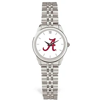 Women's Silver Alabama Crimson Tide Rolled Link Watch