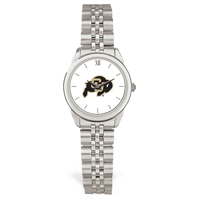 Women's Silver Colorado Buffaloes Rolled Link Watch