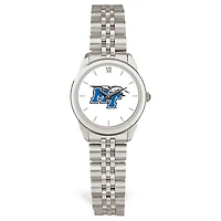 Women's Silver MTSU Blue Raiders Rolled Link Watch