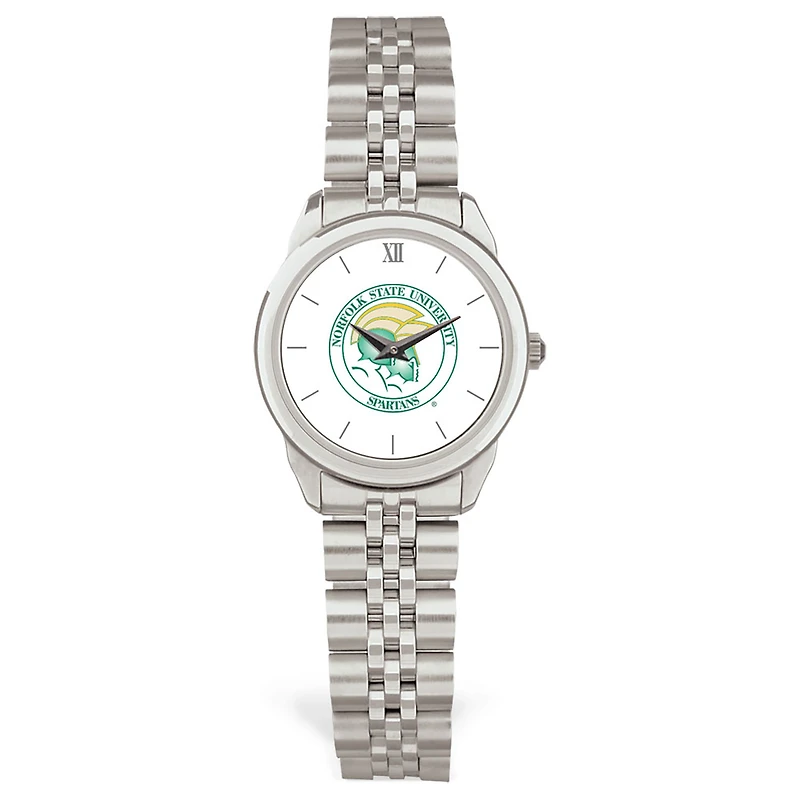 Women's Silver Norfolk State Spartans Rolled Link Watch