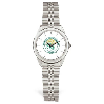 Women's Silver Norfolk State Spartans Rolled Link Watch