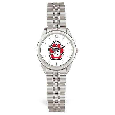 Women's Silver South Dakota Coyotes Rolled Link Watch