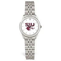 Women's Silver Southern Illinois Salukis Rolled Link Watch