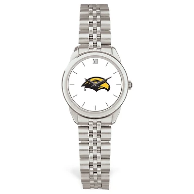 Women's Silver Southern Miss Golden Eagles Rolled Link Watch
