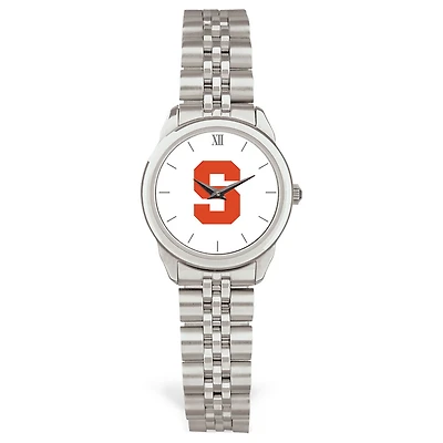 Women's Silver Syracuse Orange Rolled Link Watch