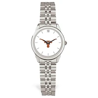 Women's Silver Texas Longhorns Rolled Link Watch
