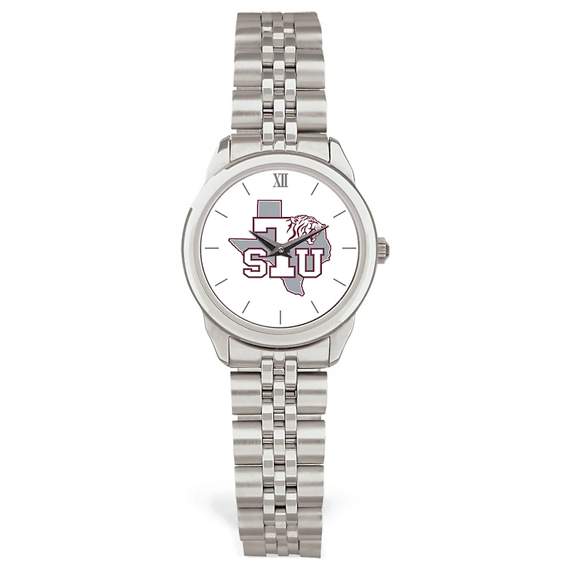 Women's Silver Texas Southern Tigers Rolled Link Watch