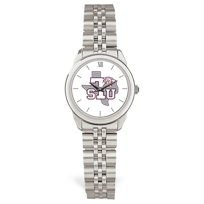 Women's Silver Texas Southern Tigers Rolled Link Watch