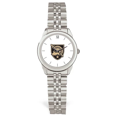 Women's Silver Army Black Knights Rolled Link Watch