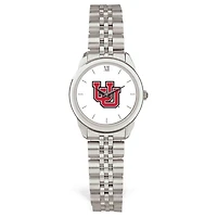 Women's Silver Utah Utes Rolled Link Watch