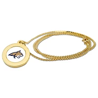 Gold Montana State Bobcats Pendant Necklace
