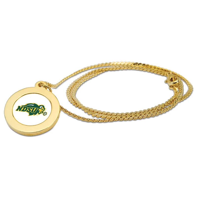 Gold NDSU Bison Pendant Necklace